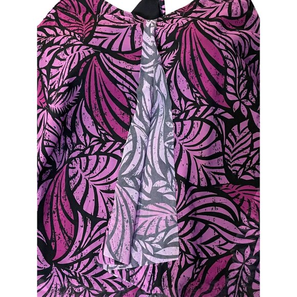 Swimsuits for All Tankini Top Womens 24 Used Black Pink/Purple - Picture 6 of 16